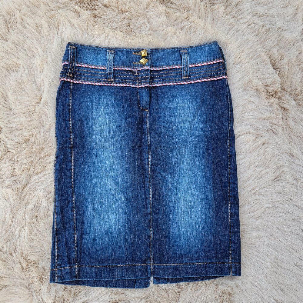 Gizia Denim Pencil Skirt